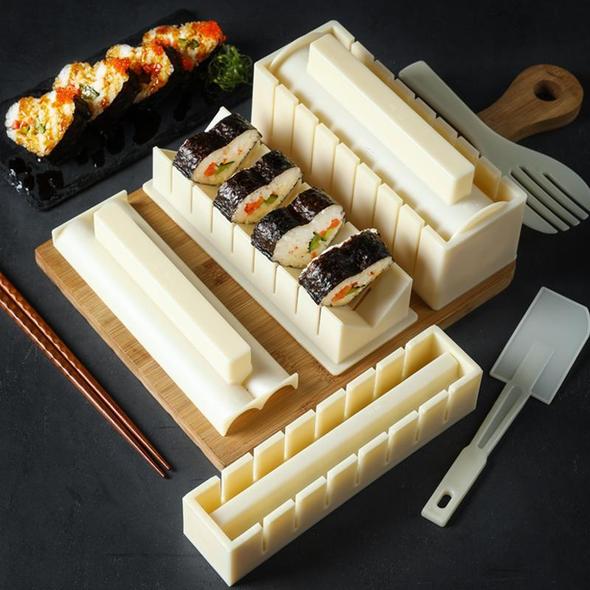 DIY Sushi Mold Kit | 10-Piece Set, Easy to Use, BPA-Free