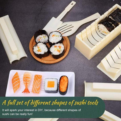 DIY Sushi Mold Kit | 10-Piece Set, Easy to Use, BPA-Free
