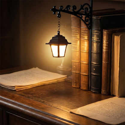 Miniature Retro Streetlight Bookend Light