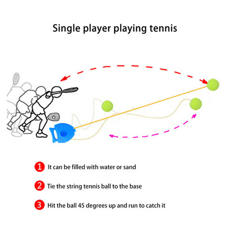 Portable Solo Tennis Trainer Rebounder
