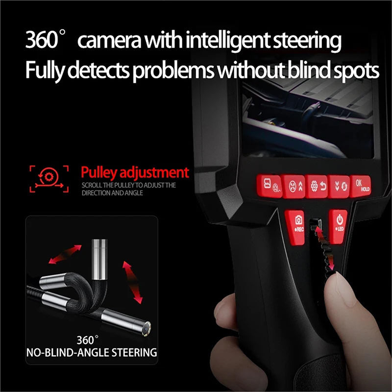 6mm Handheld Automotive Endoscope with Articulating Camera