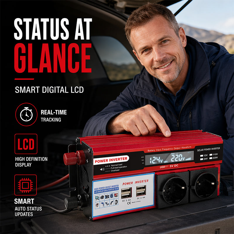 High-Power 12V to 230V Car Power Inverter 