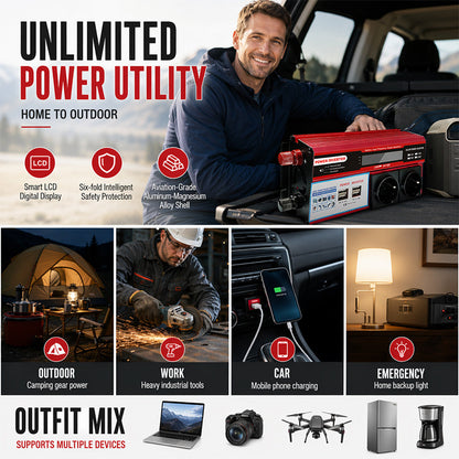 High-Power 12V to 230V Car Power Inverter 