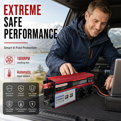 High-Power 12V to 230V Car Power Inverter 