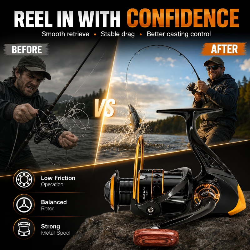 ⏳Time-Limited Special⏰Heavy-Duty CNC Spool Spinning Reel – Precision Engineered to Handle Any Fish! 🐟