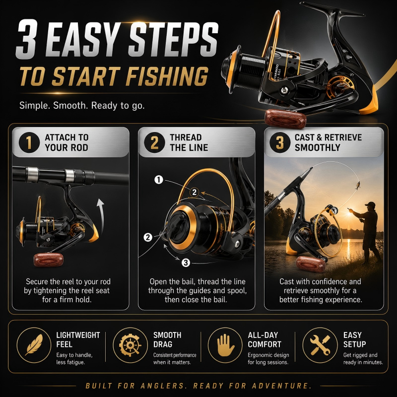 ⏳Time-Limited Special⏰Heavy-Duty CNC Spool Spinning Reel – Precision Engineered to Handle Any Fish! 🐟