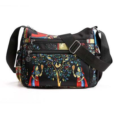 Women Elegant Nylon Travel Messenger Bag