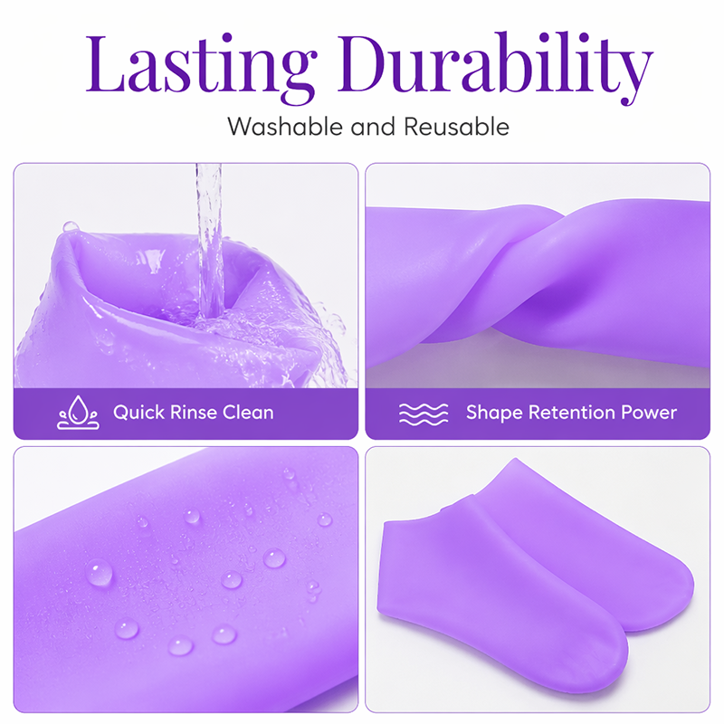 Silicone Moisturizing Socks for Dry Cracked Feet