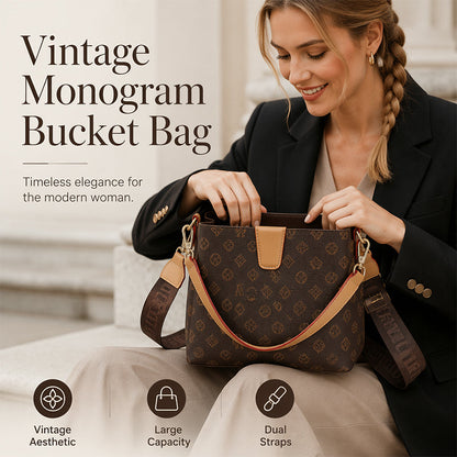 Women's Bucket Bag Chic Shoulder Crossbody Bag