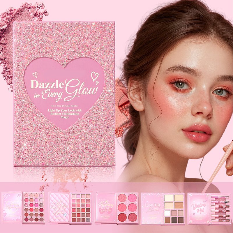 Coffret palette de maquillage tout-en-un en forme de livre