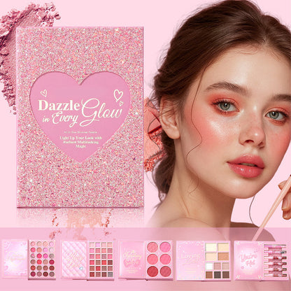 Coffret palette de maquillage tout-en-un en forme de livre