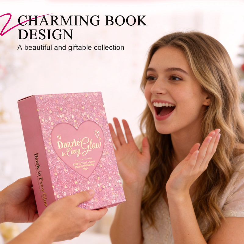 Coffret palette de maquillage tout-en-un en forme de livre