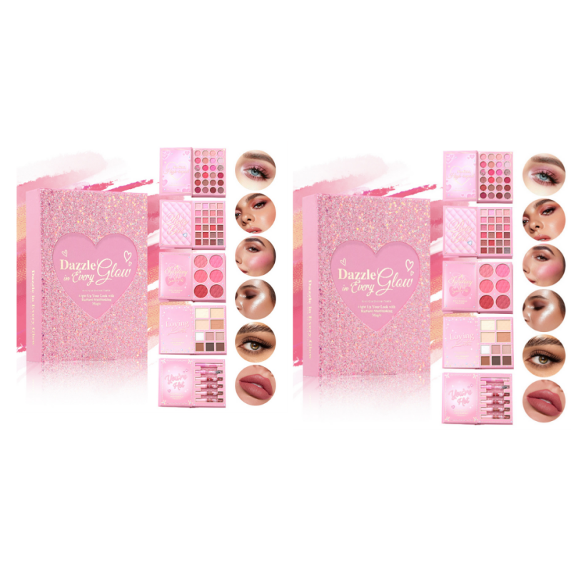 Coffret palette de maquillage tout-en-un en forme de livre