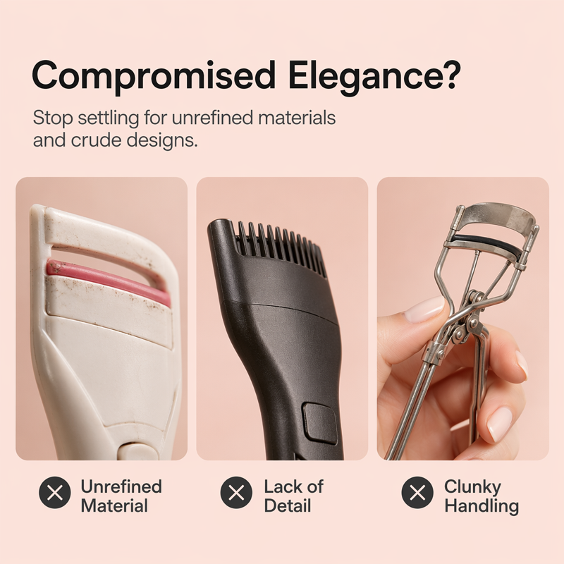 Portable Heated Eyelash Curler with LED Digital Display