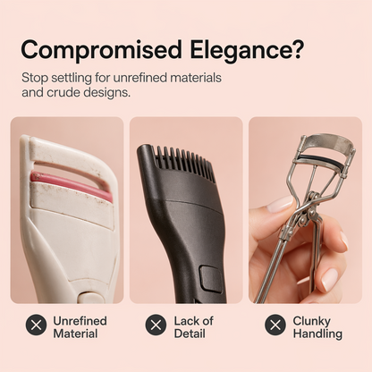 Portable Heated Eyelash Curler with LED Digital Display