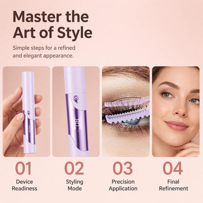 Portable Heated Eyelash Curler with LED Digital Display