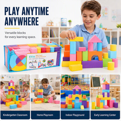 Kids Soft EVA Foam Building Blocks Set