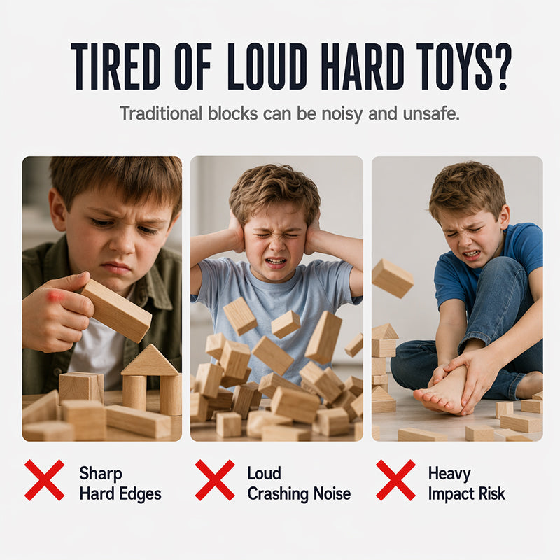 Kids Soft EVA Foam Building Blocks Set
