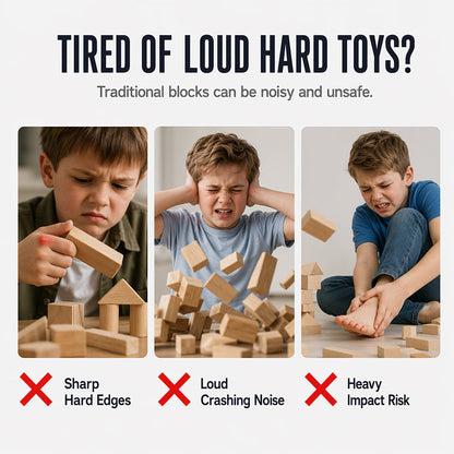 Kids Soft EVA Foam Building Blocks Set
