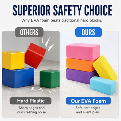 Kids Soft EVA Foam Building Blocks Set