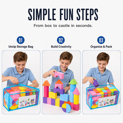 Kids Soft EVA Foam Building Blocks Set