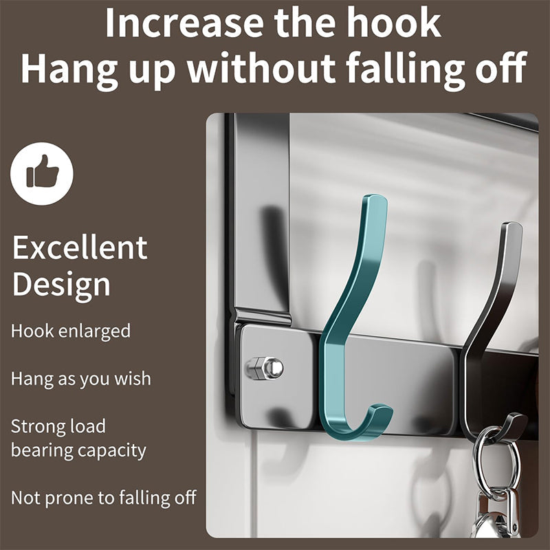 Over The Door Hooks with Storage Basket