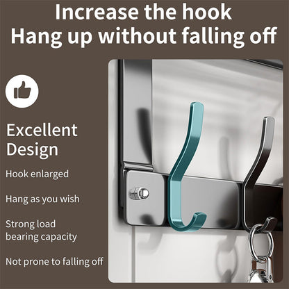 Over The Door Hooks with Storage Basket