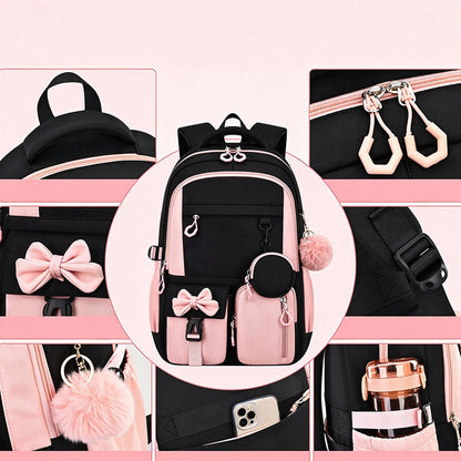 Cute Bowknot Lightweight School Backpack