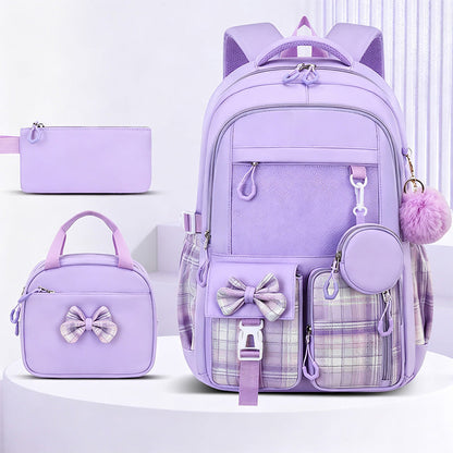 Cute Bowknot Lightweight School Backpack