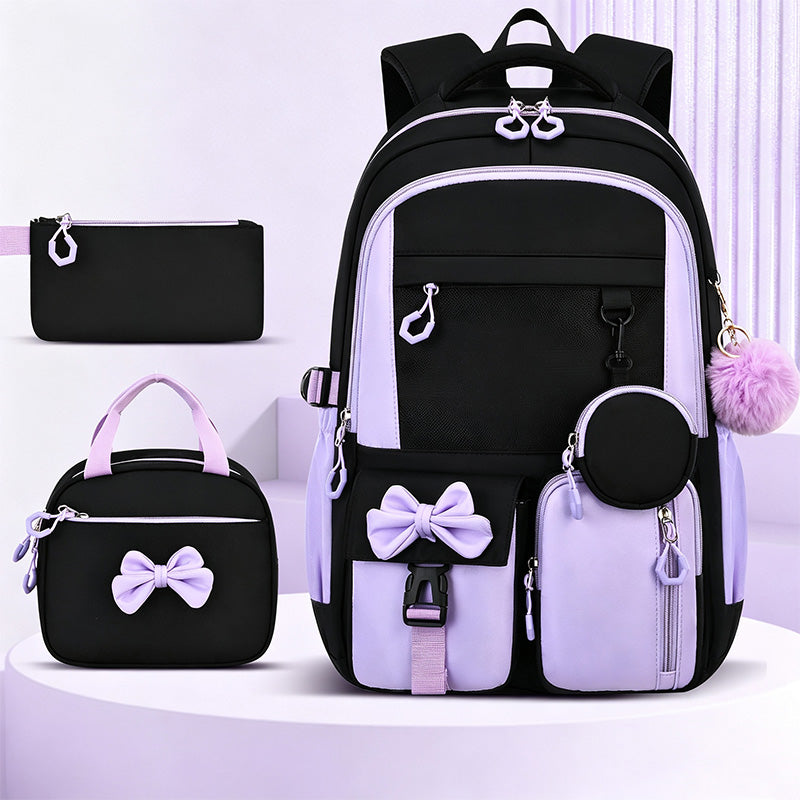 Cute Bowknot Lightweight School Backpack