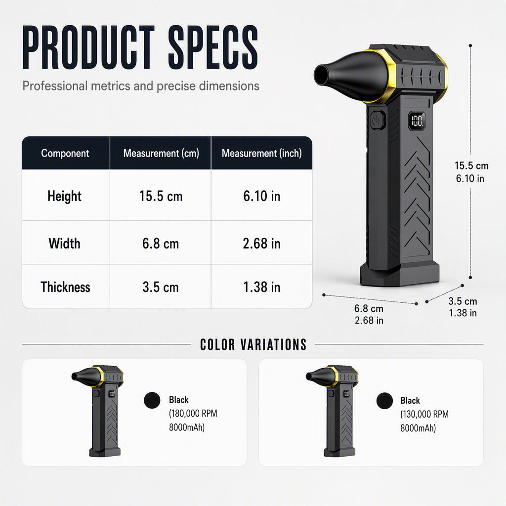 Handheld Turbo Blower & Vacuum Cleaner