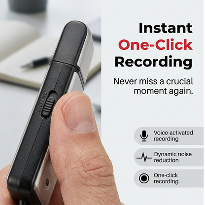 Portable High-Definition Noise-Cancelling USB Voice Recorder