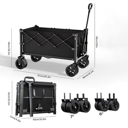 Collapsible Wagon Cart with Wheels