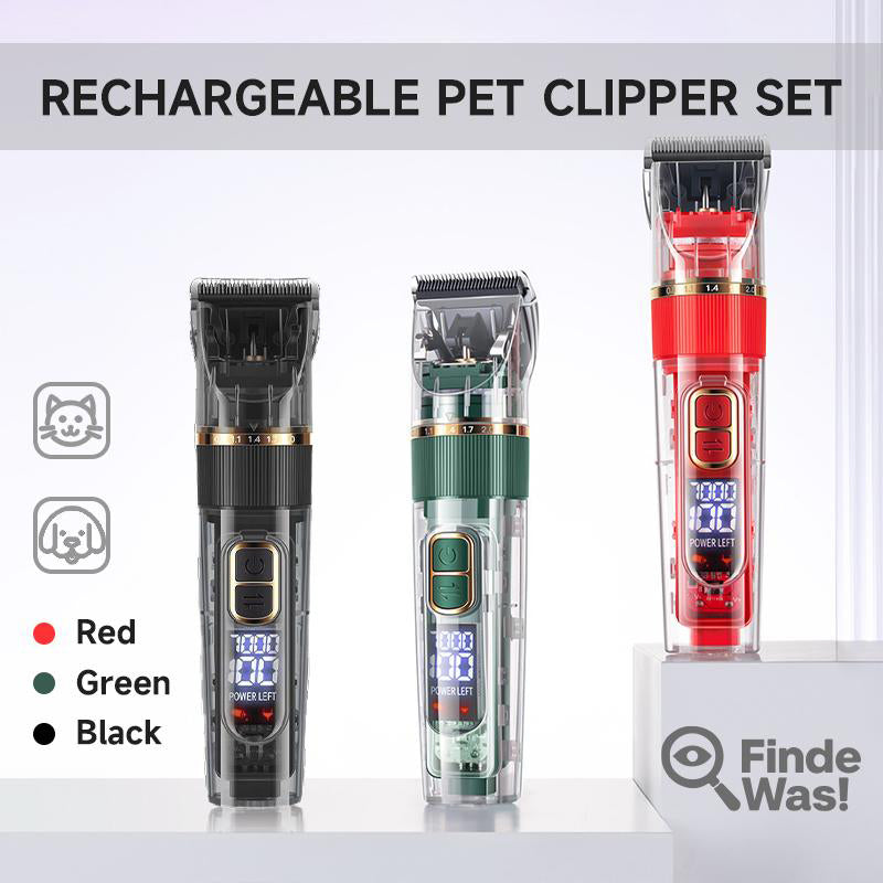 Quiet Pet Clipper with LED Display