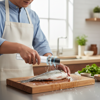 🐟 50% OFF NOW ✨ Rechargeable Fish Scaler — Fast, Skin-Friendly & Waterproof ⚡