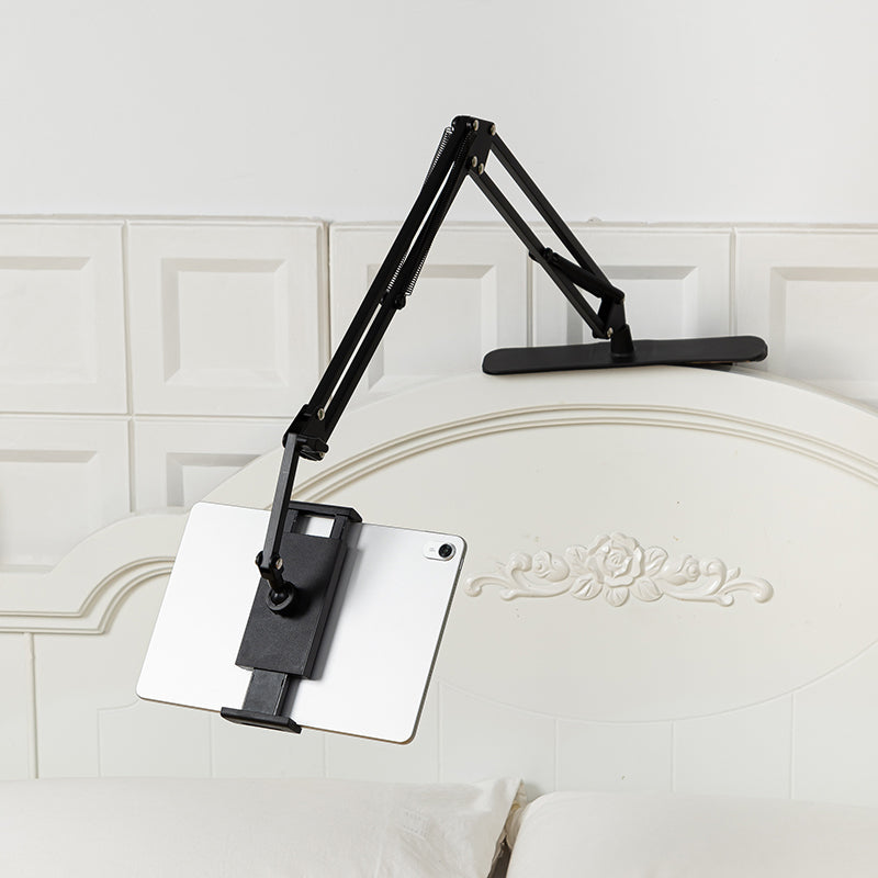 🛏️50% OFF NOW! Hands‑Free Hidden Bedside Tablet Stand, No‑Drill Mattress‑Base Tablet Holder, Stable Anti‑Shake Adjustable Arm for Bed Watching, Fits Phones & Tablets