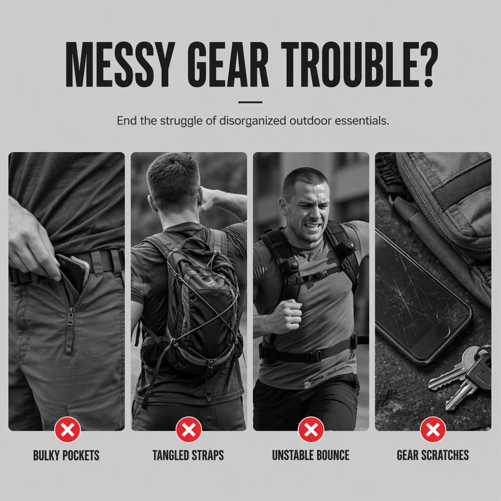 Men's Tactical Chest Rig Bag for Outdoor Cycling