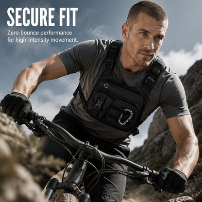 Men's Tactical Chest Rig Bag for Outdoor Cycling
