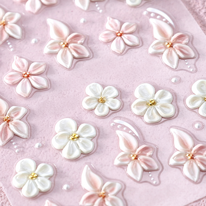 5D Floral Nail Stickers