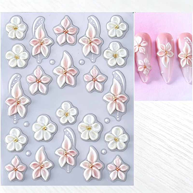 5D Floral Nail Stickers