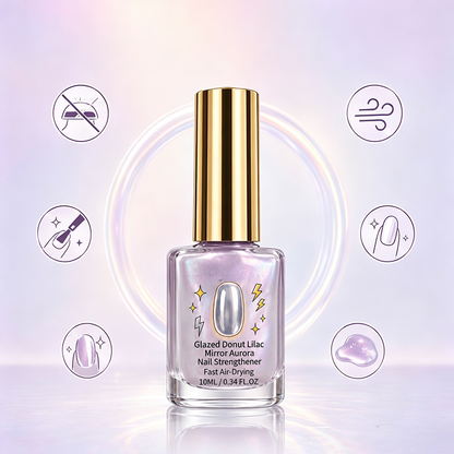 Lilac Glossy Mirror Nail Strengthener