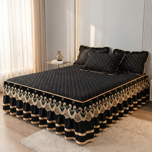 Ruffled Bed Sheet Skirt