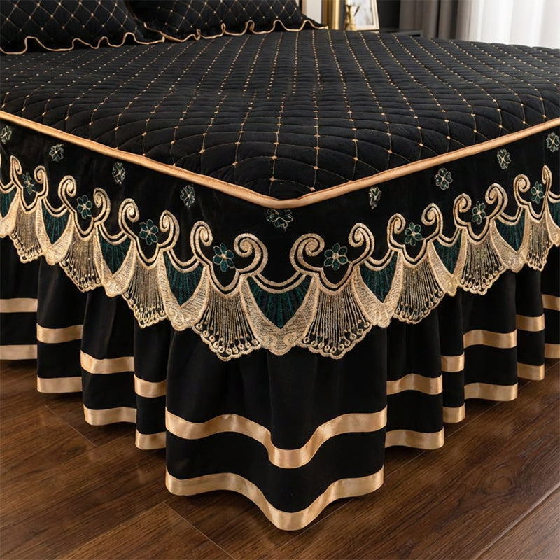 Ruffled Bed Sheet Skirt