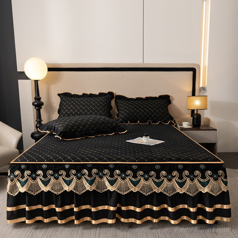 Ruffled Bed Sheet Skirt