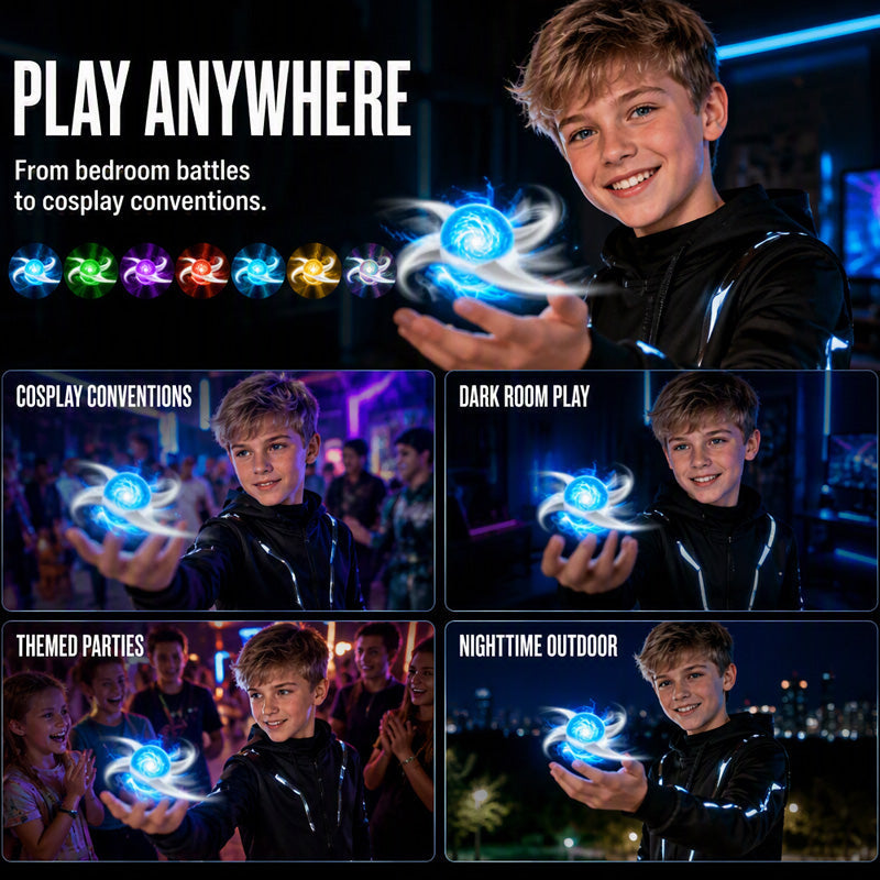 Glowing Cosplay Prop Whirlwind Spiral Rotating Shuriken