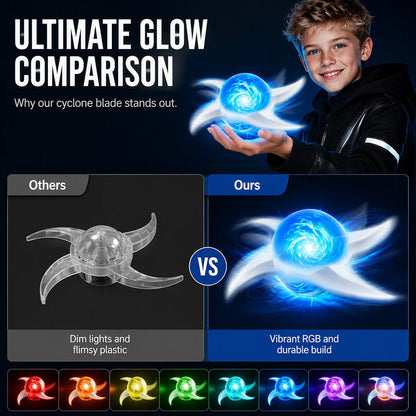 Glowing Cosplay Prop Whirlwind Spiral Rotating Shuriken