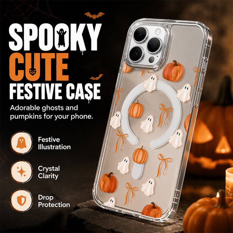 📢📢50% OFF !! ⏰Cute Halloween Clear Phone Case