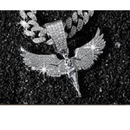 Men's Sprakling Rhinestone Pendant Necklace