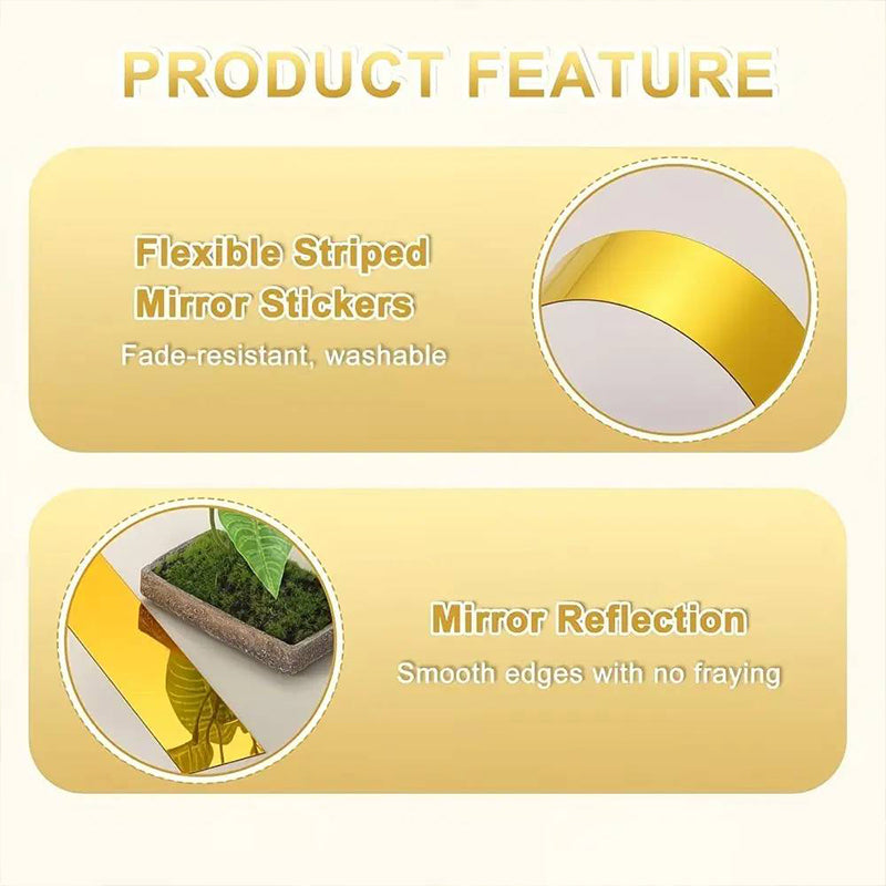 Self-Adhesive Acrylic Mirror Wall Stickers