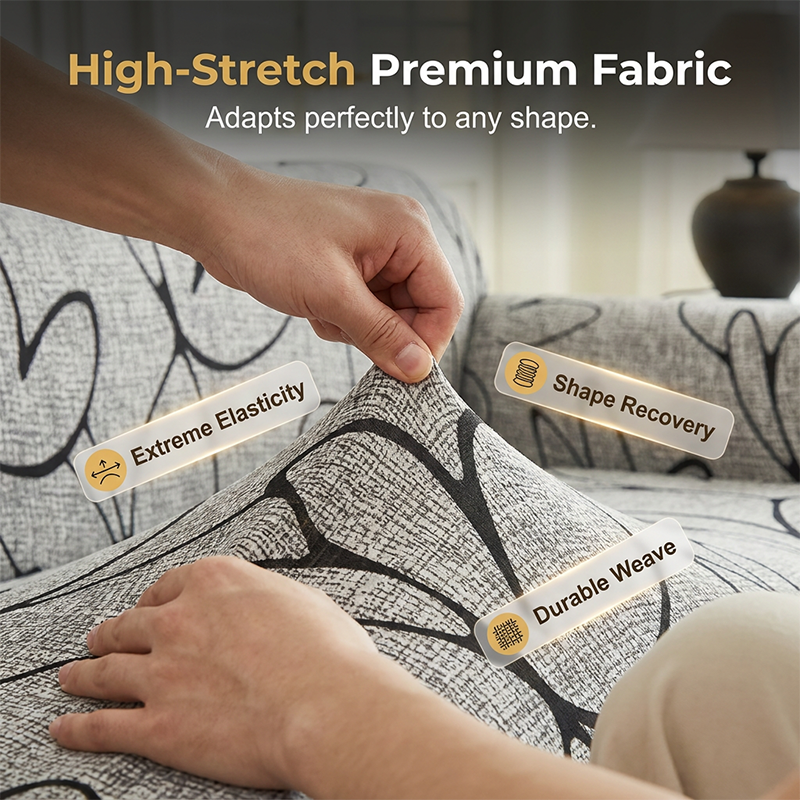 Universal Stretch Fitted Couch Slipcover
